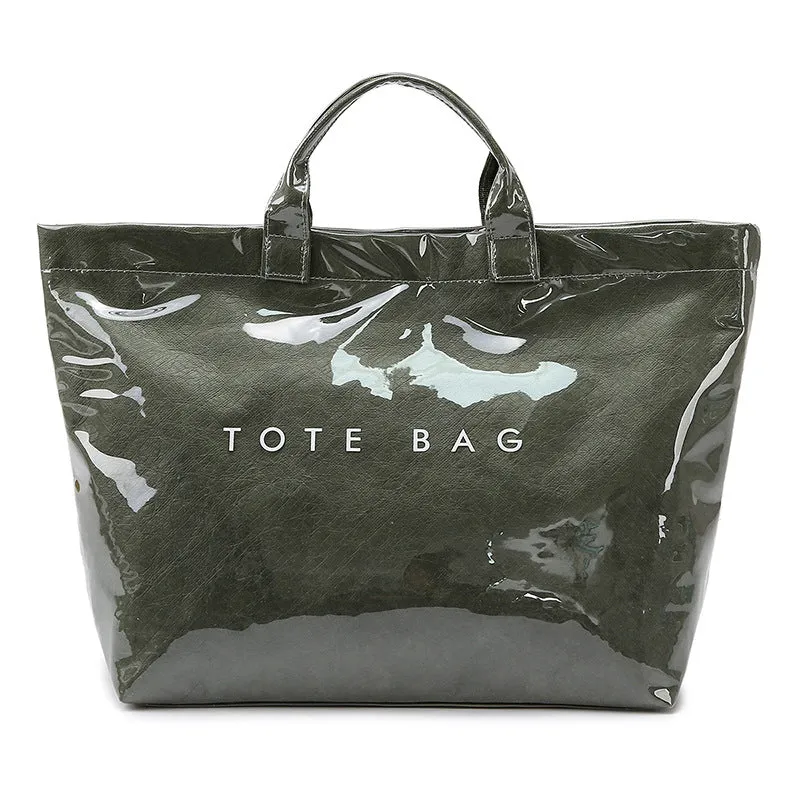 Large Capacity Gel Fashion Transparent Commuter Shoulder Bags