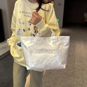 Large Capacity Gel Fashion Transparent Commuter Shoulder Bags