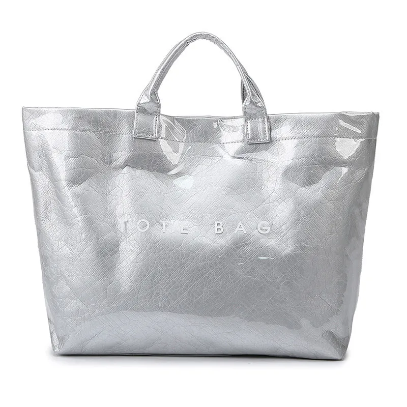 Large Capacity Gel Fashion Transparent Commuter Shoulder Bags