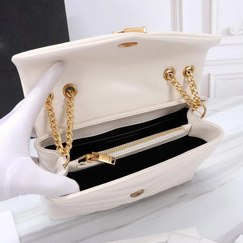 Large Crossbody Chain Flap Shoulder Bag