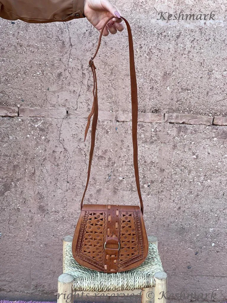 Leather Bag, Crossbody Shoulder Messenger Bag