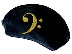 LEATHER KEYHOLDER CADDY BASS CLEF (O/P)