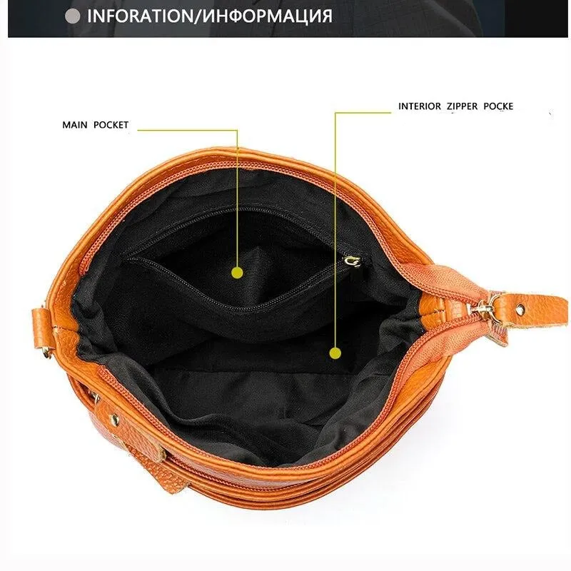 Leather Shoulder Bag for Women