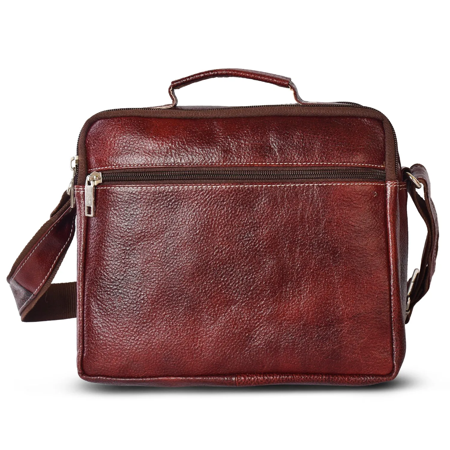 LEATHER SLING BAG  998920 (BROWN)