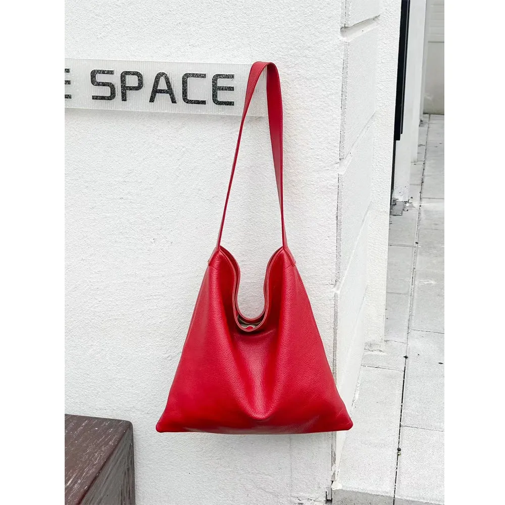 leather women's bags, messenger bags, large-capacity tote bags,  retro first-layer cowhide shoulder bags, women 106