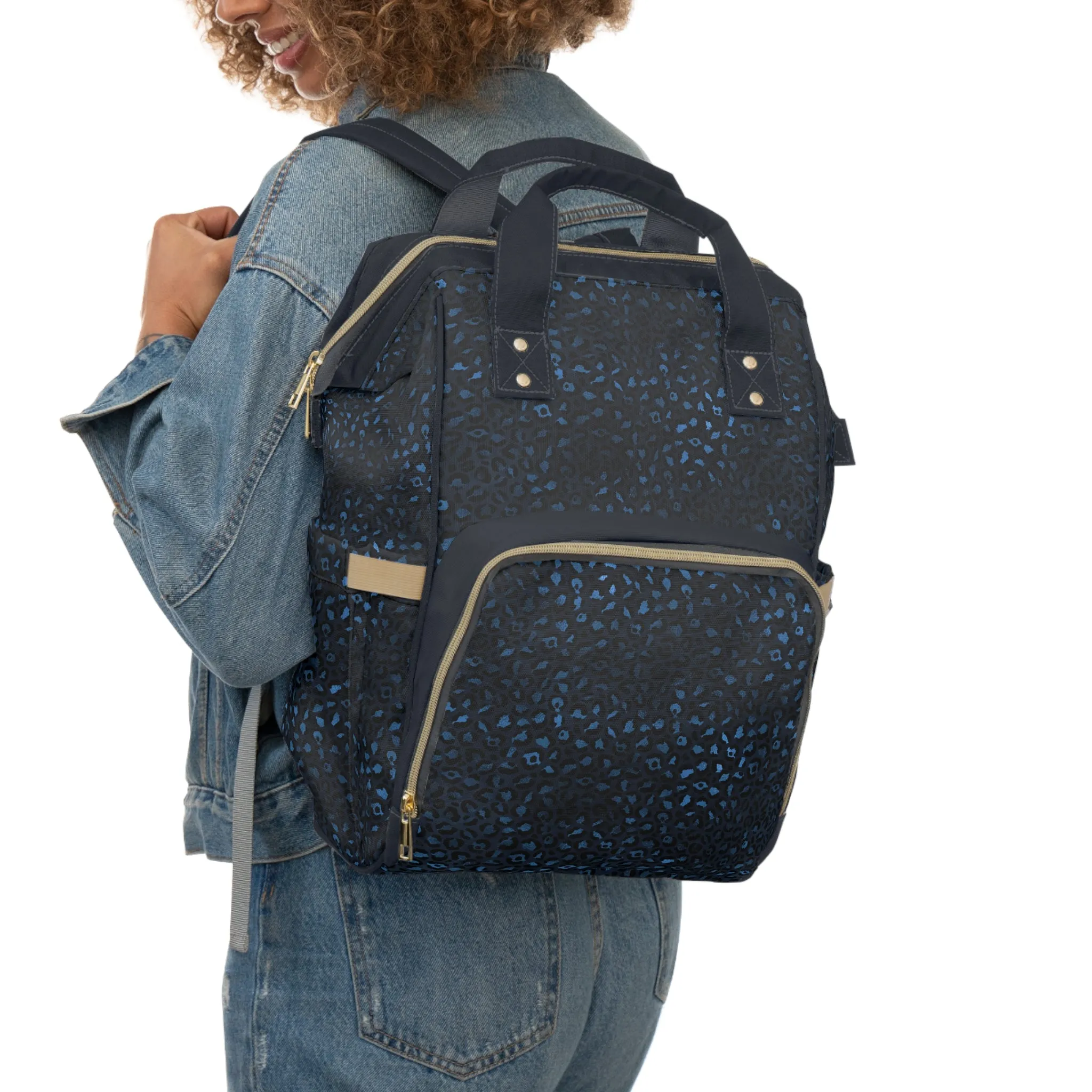 Leopard Print Diaper Backpack - Bold & Stylish Baby Bag with Trendy Leopard Patterns, Perfect for Adventurous Parents