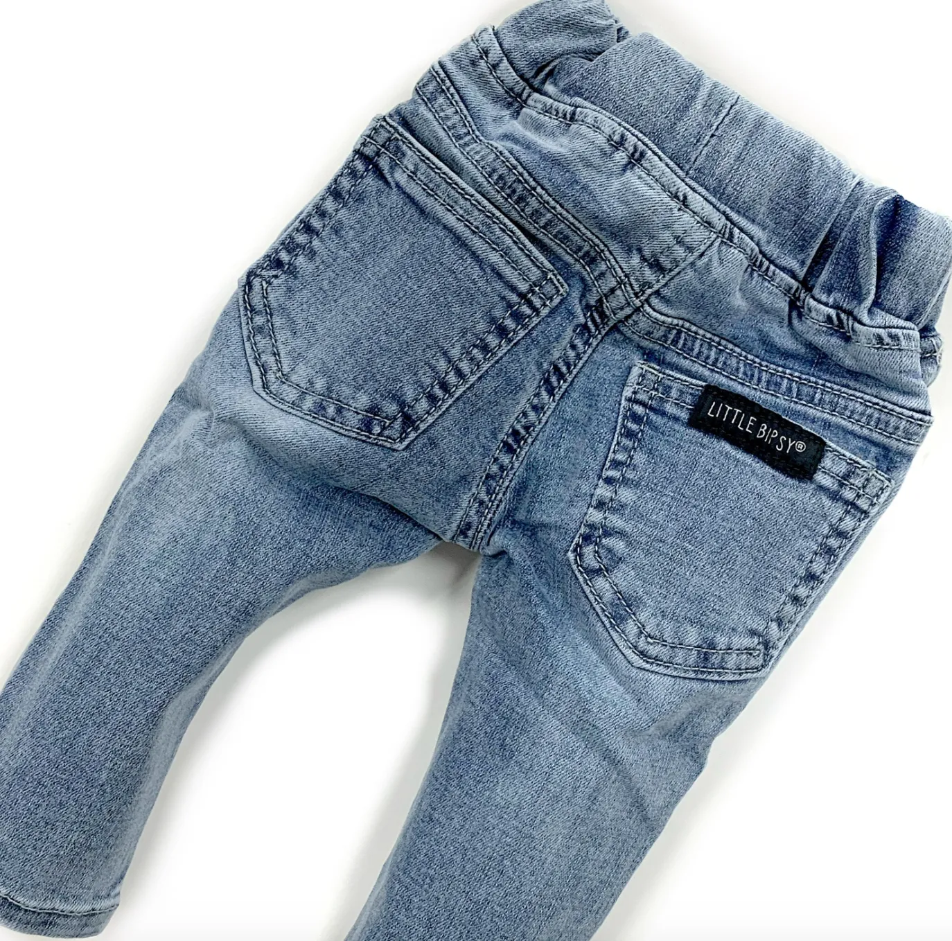 Light Wash Distressed Denim