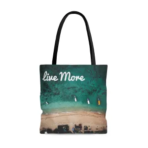 Live More Bali Tote Bag