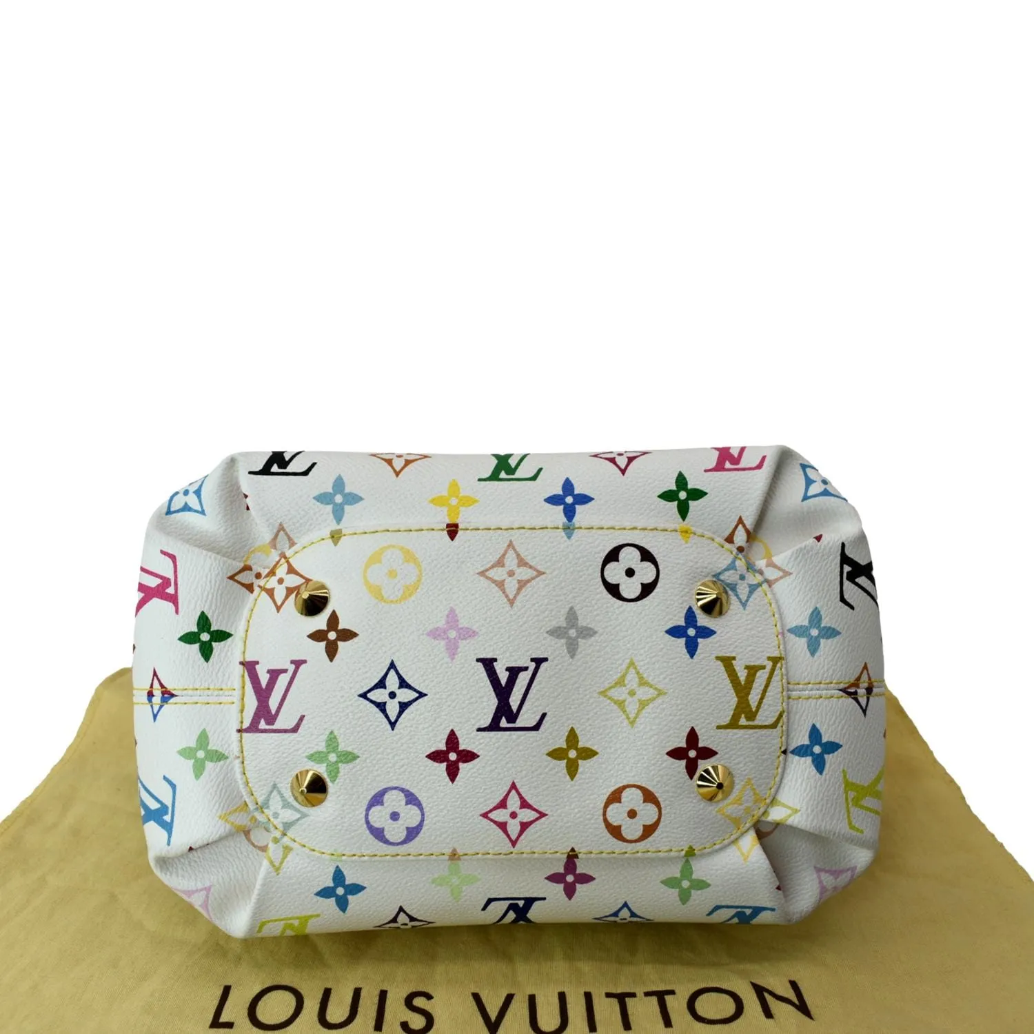 Louis Vuitton Annie MM Multicolor Monogram Canvas Shoulder Bag White