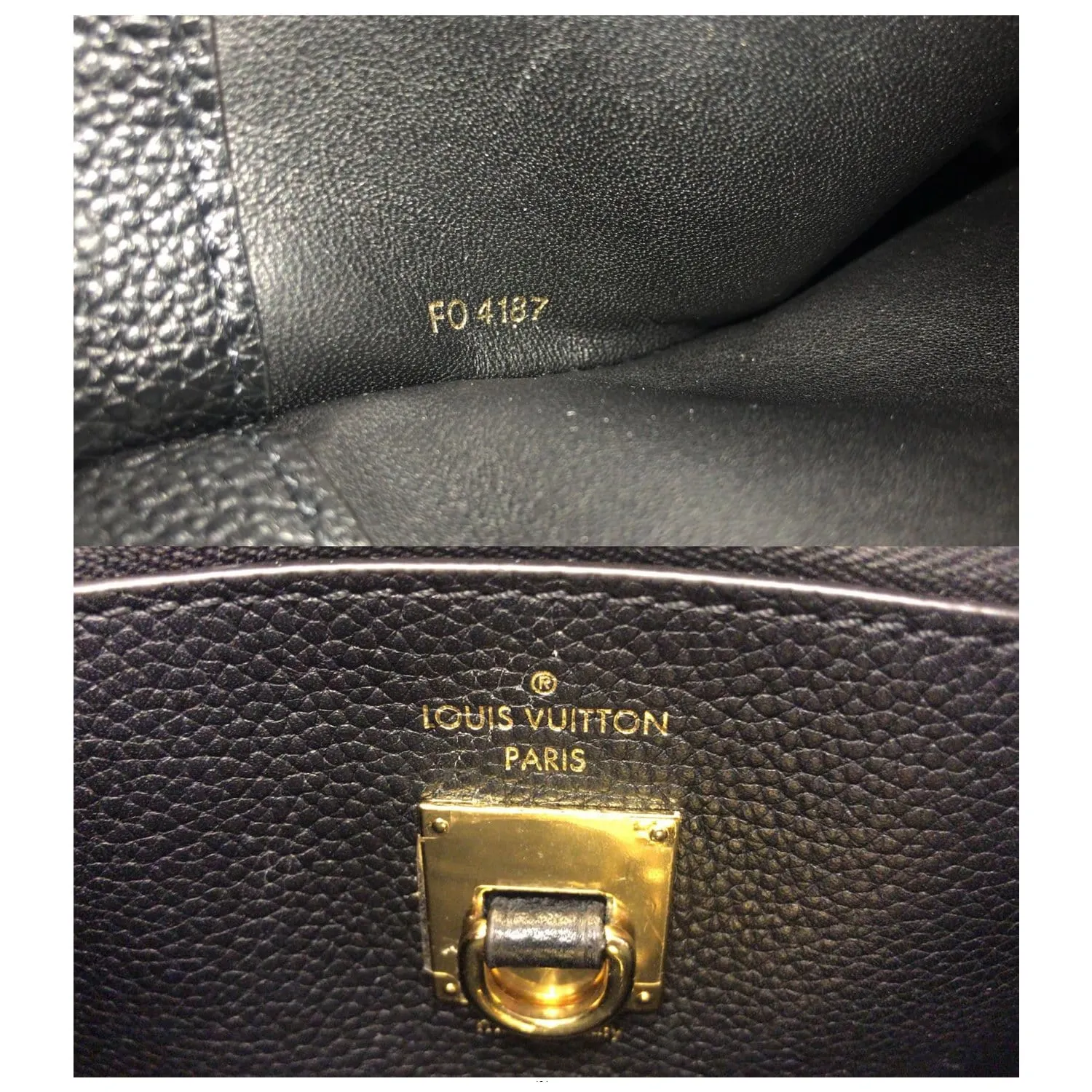 LOUIS VUITTON City Steamer MM Noir Black Leather Shoulder Bag