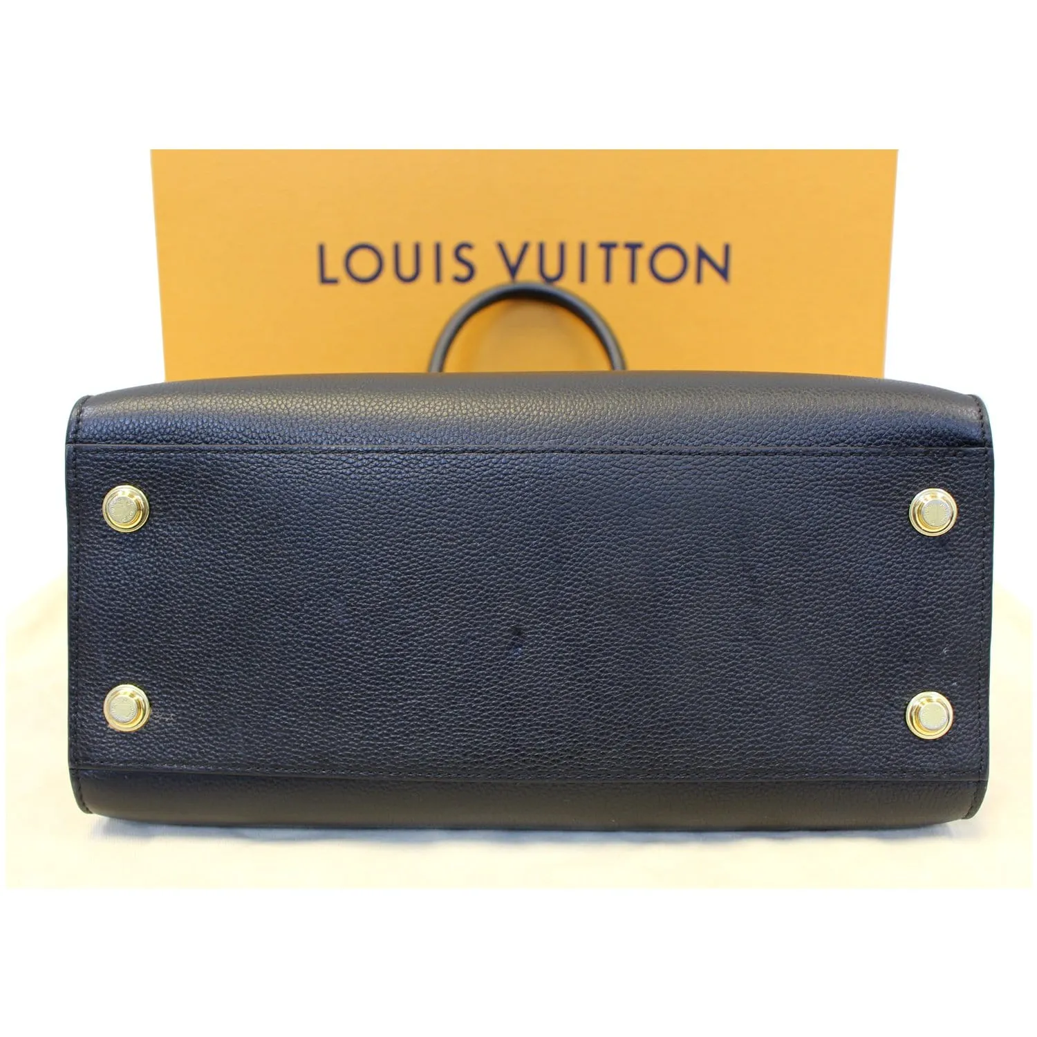 LOUIS VUITTON City Steamer MM Noir Black Leather Shoulder Bag