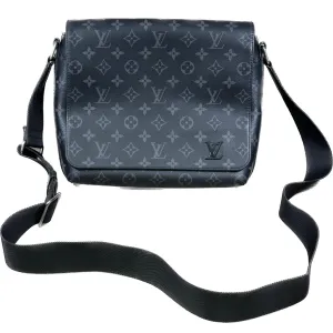 Louis Vuitton District Messenger Bag Monogram Eclipse Canvas PM