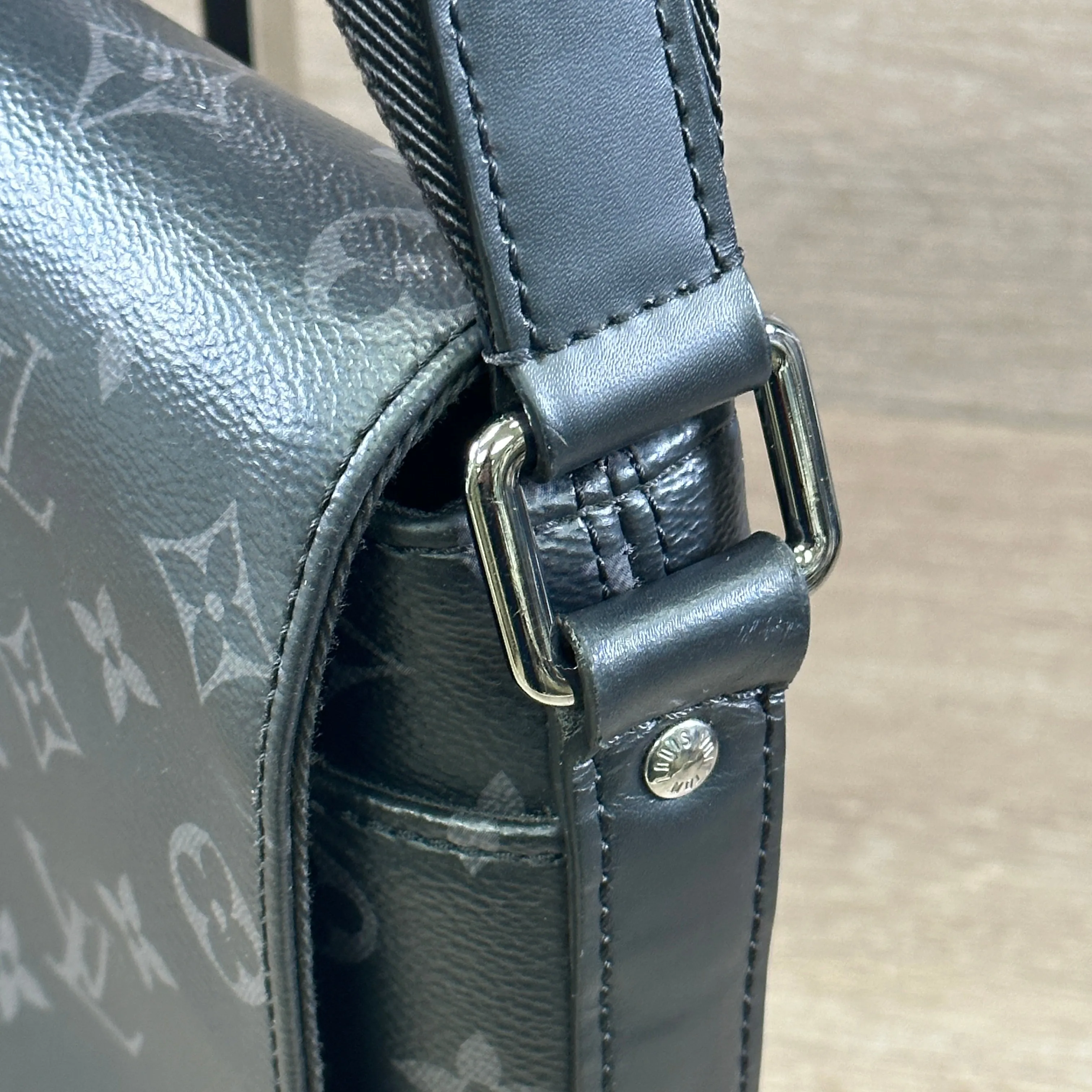 Louis Vuitton District Messenger Bag Monogram Eclipse Canvas PM