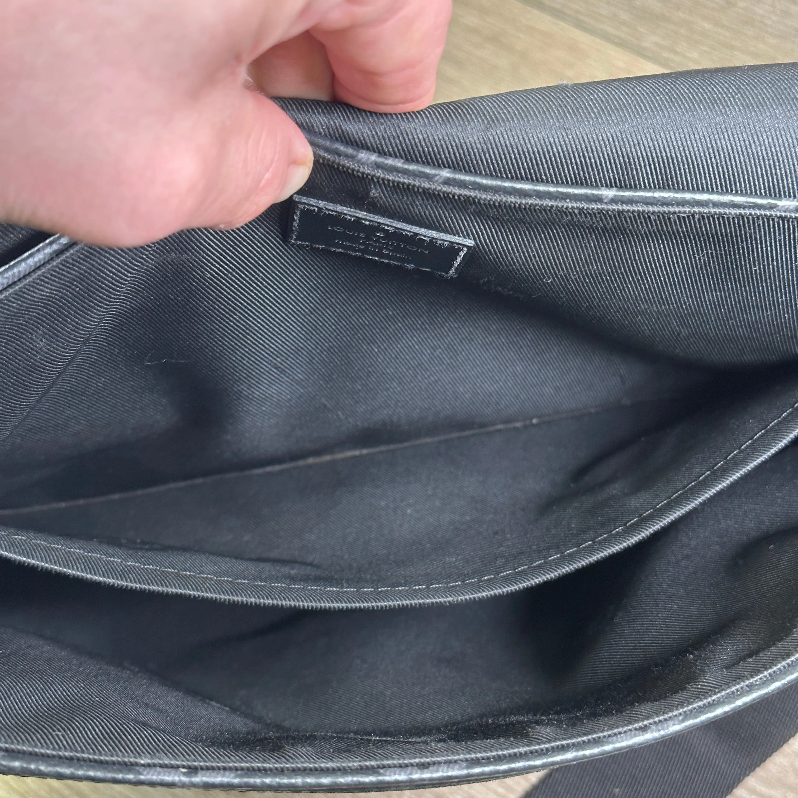 Louis Vuitton District Messenger Bag Monogram Eclipse Canvas PM