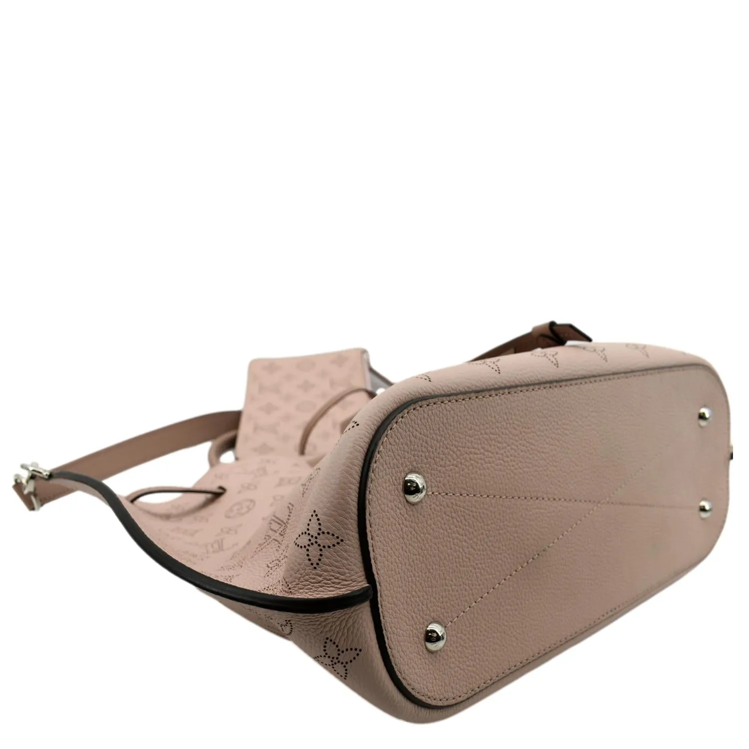 LOUIS VUITTON Girolata Monogram Mahina Leather Shoulder Bag Magnolia