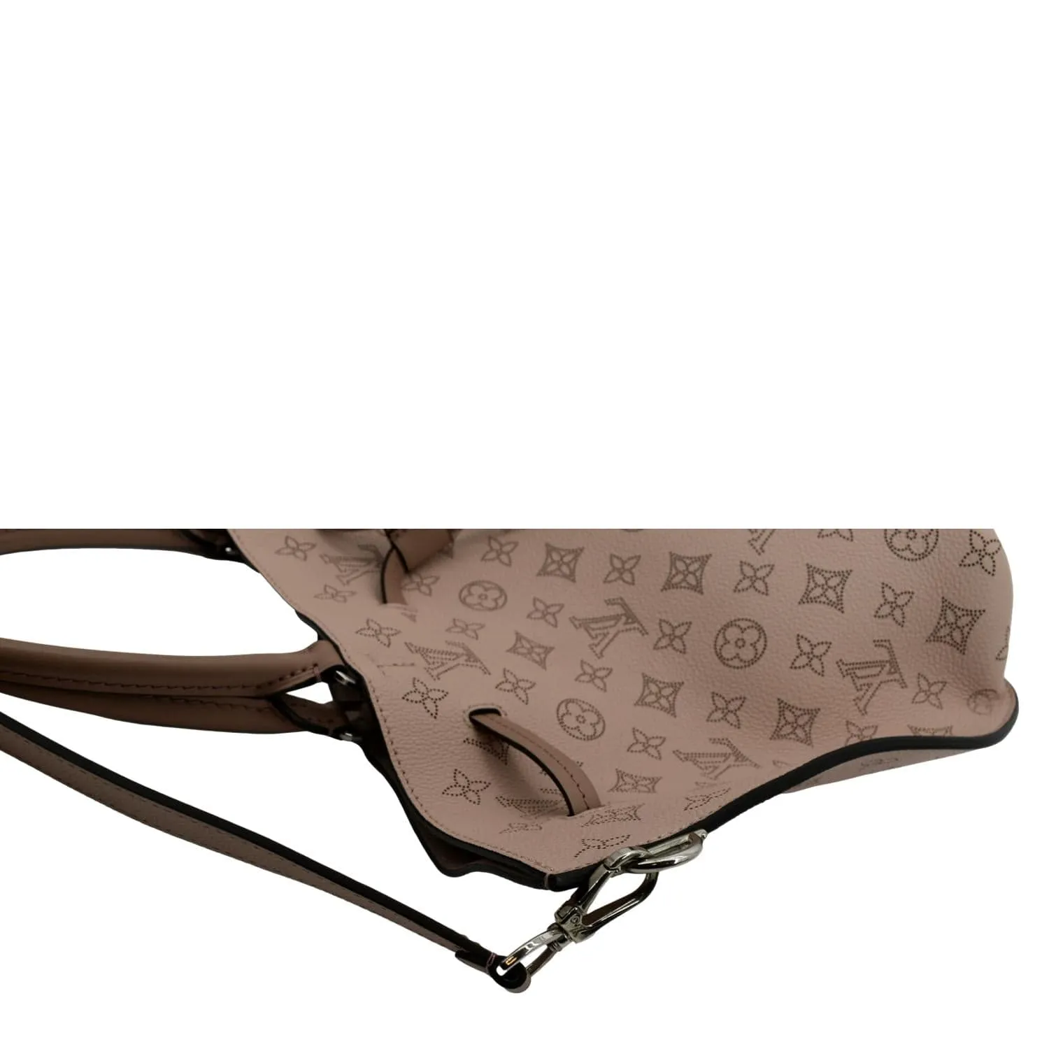 LOUIS VUITTON Girolata Monogram Mahina Leather Shoulder Bag Magnolia