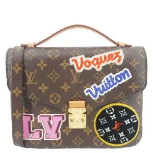 LOUIS VUITTON Metis Pochette Patches Monogram Canvas Crossbody Bag Brown