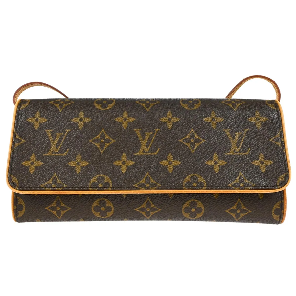 Louis Vuitton Monogram Pochette Twin GM Crossbody Bag M51852 FL0031 XX28451