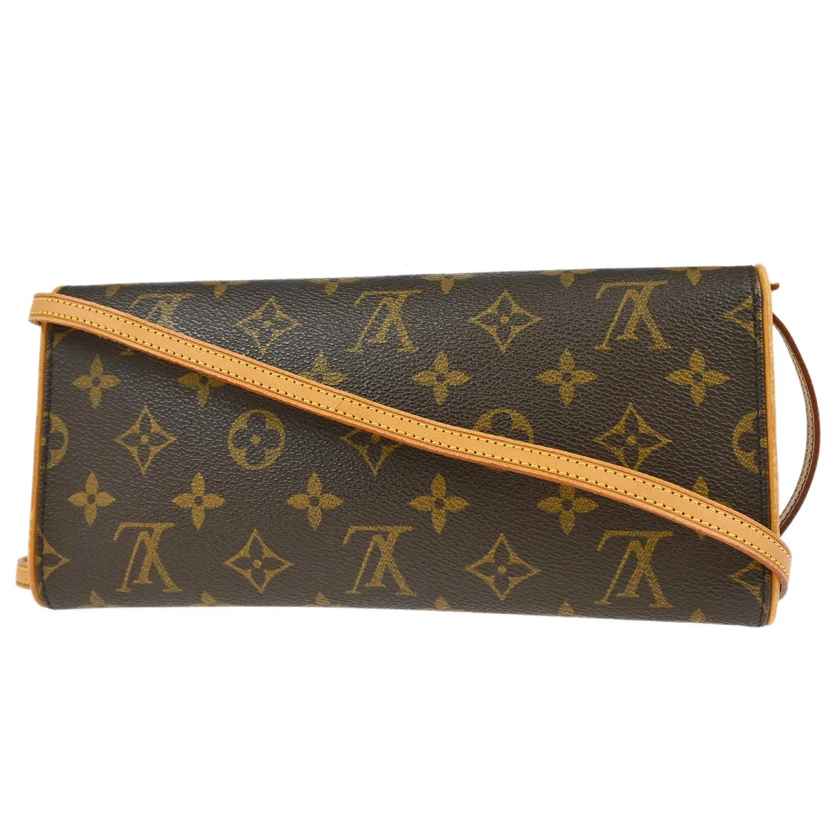 Louis Vuitton Monogram Pochette Twin GM Crossbody Bag M51852 FL0031 XX28451