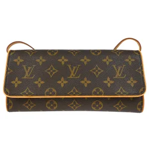 Louis Vuitton Monogram Pochette Twin GM Crossbody Bag M51852 FL0031 XX28451