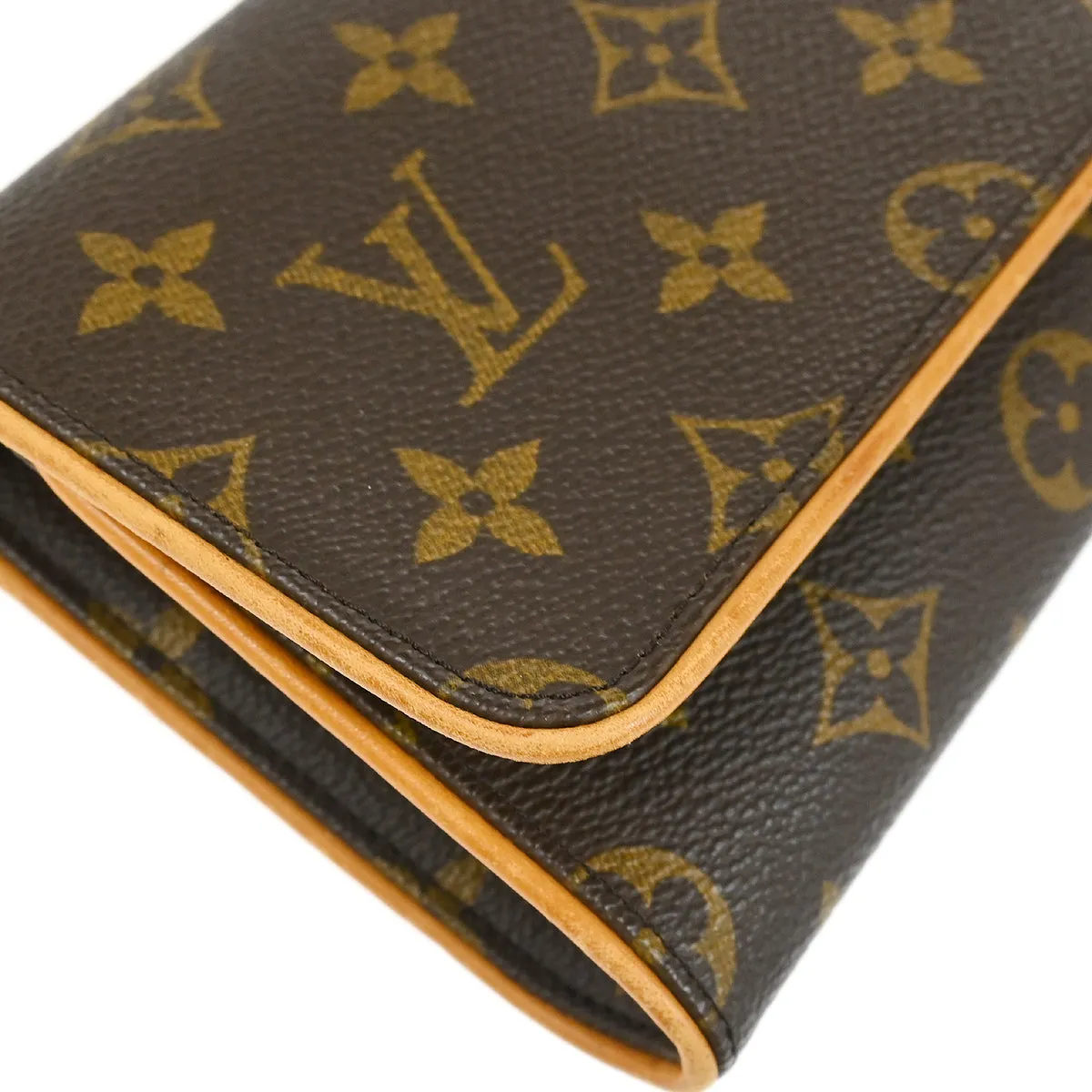Louis Vuitton Monogram Pochette Twin GM Crossbody Bag M51852 FL0031 XX28451