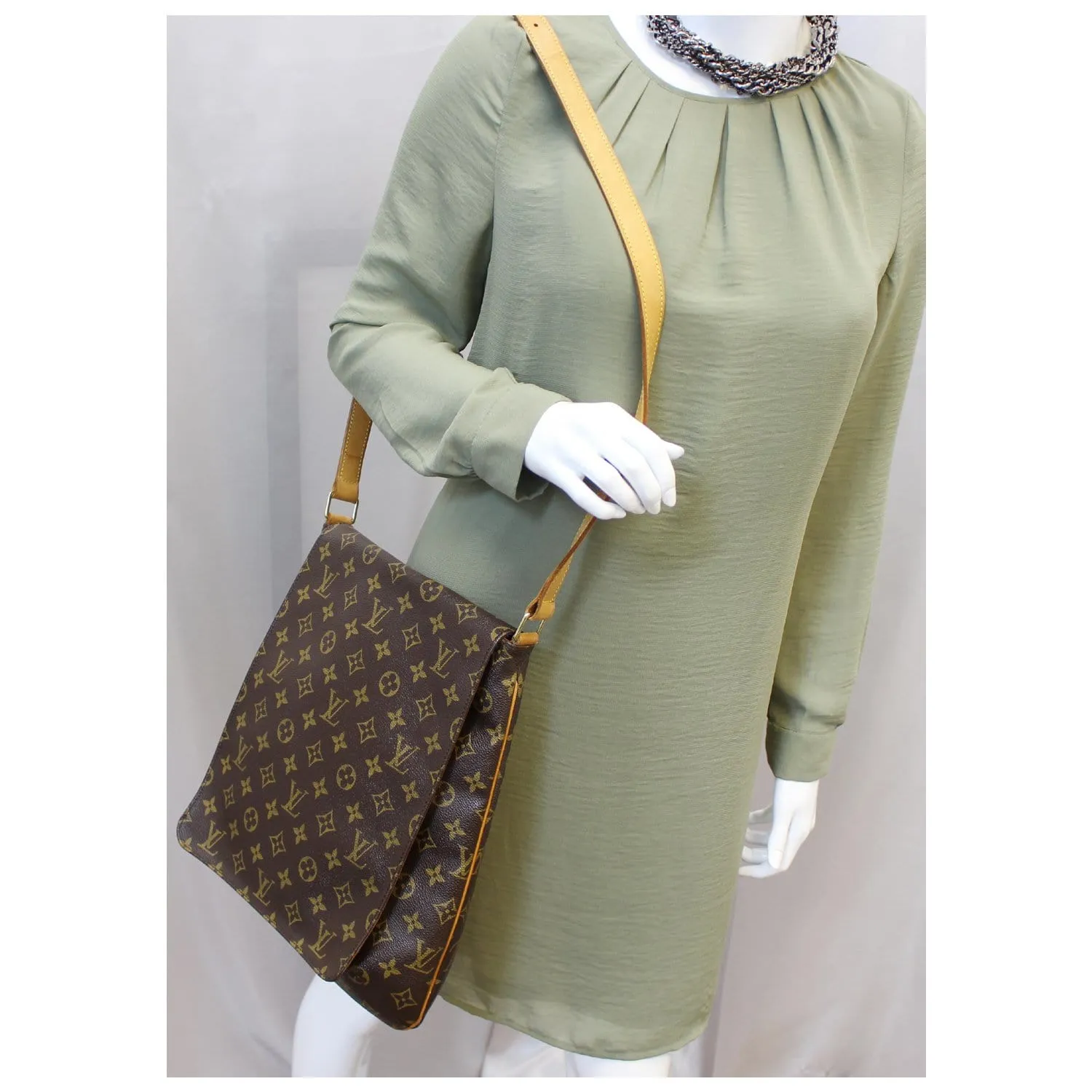 LOUIS VUITTON Musette Salsa GM Monogram Canvas Crossbody Bag