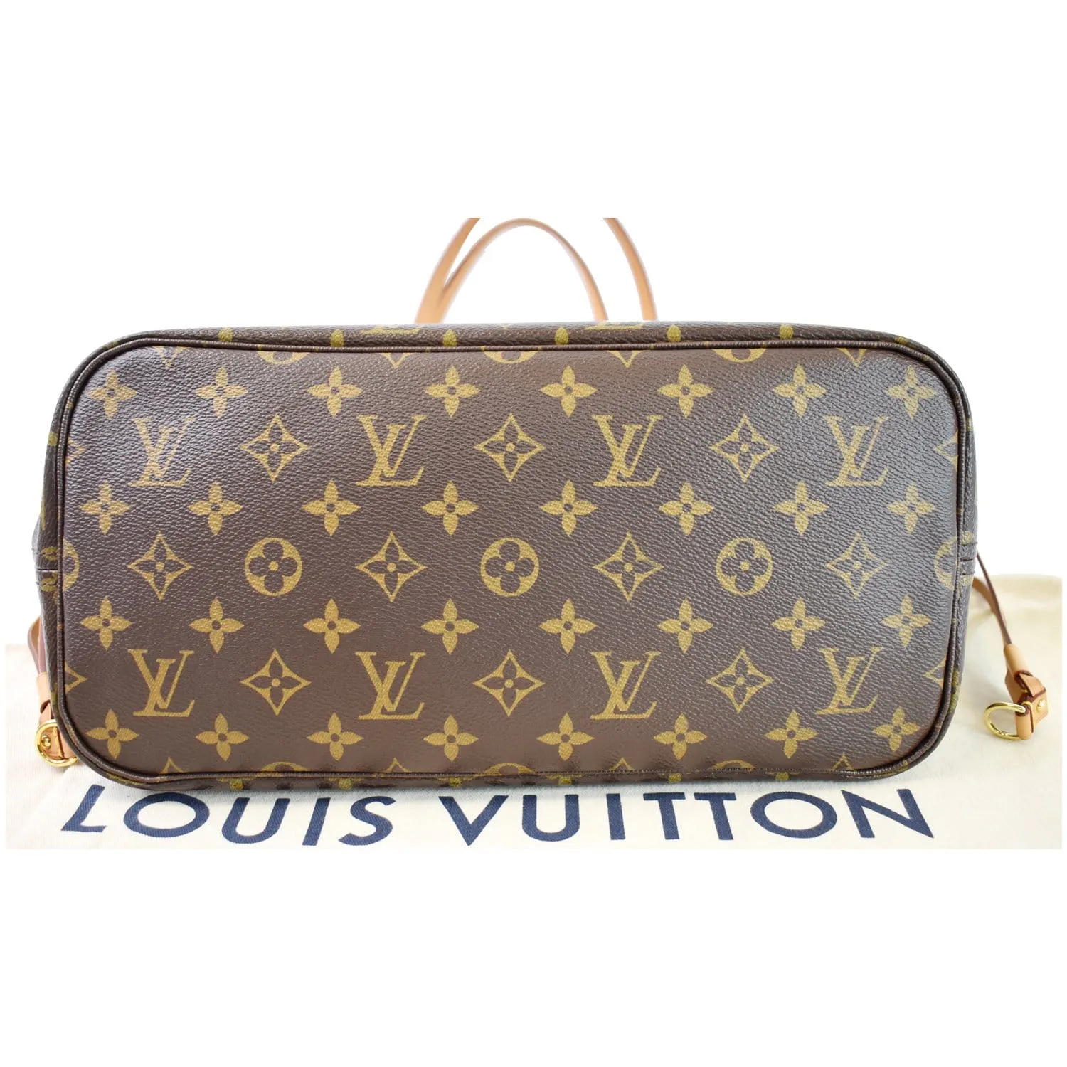 LOUIS VUITTON Neverfull MM V Grenade Monogram Canvas Shoulder Bag Brown