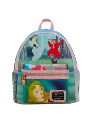 Loungefly x Disney Sleeping Beauty Mini Backpack Handbag Aurora Maleficent
