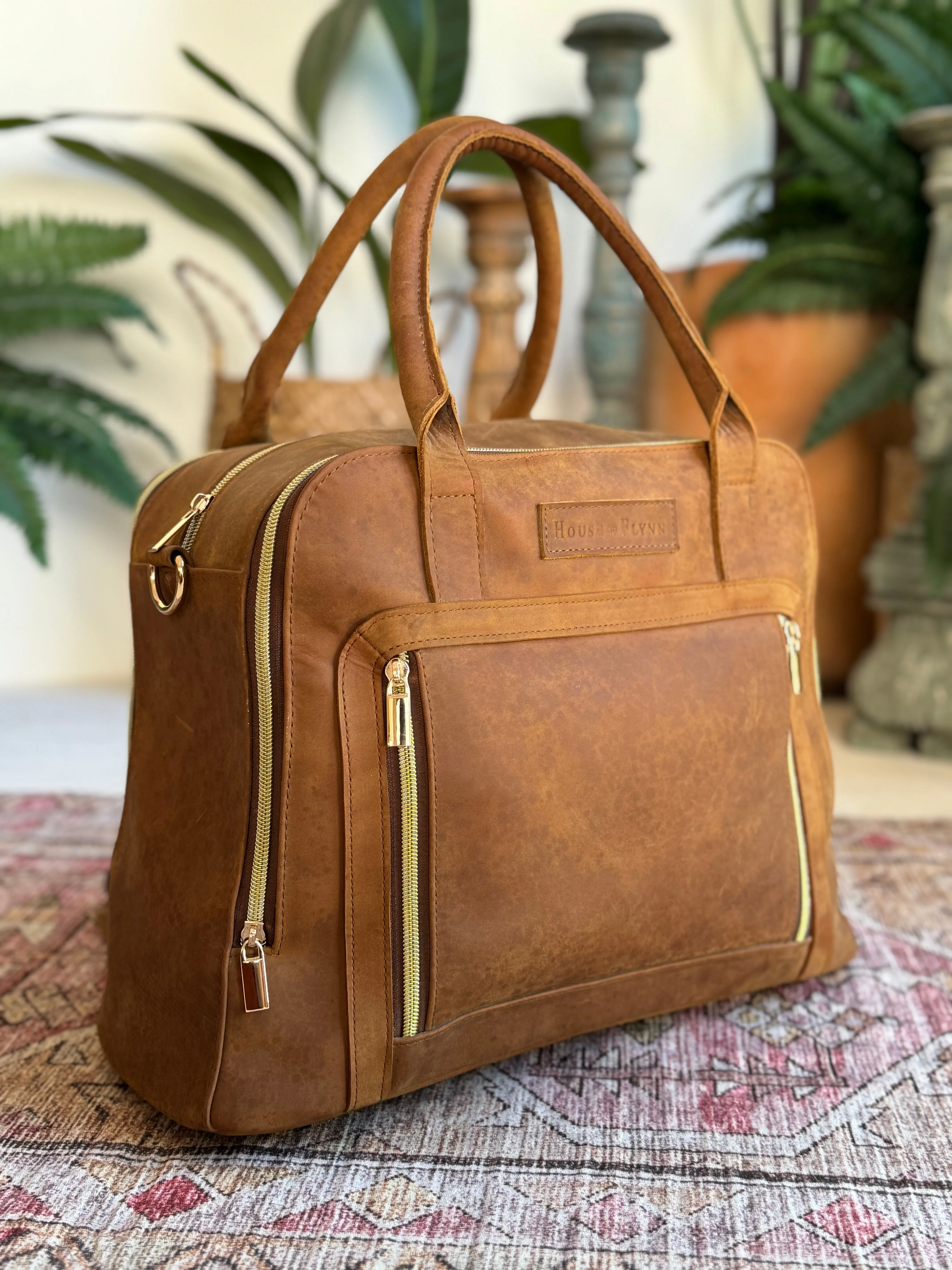 Luna Bag - Vintage Brown with Backpack Straps