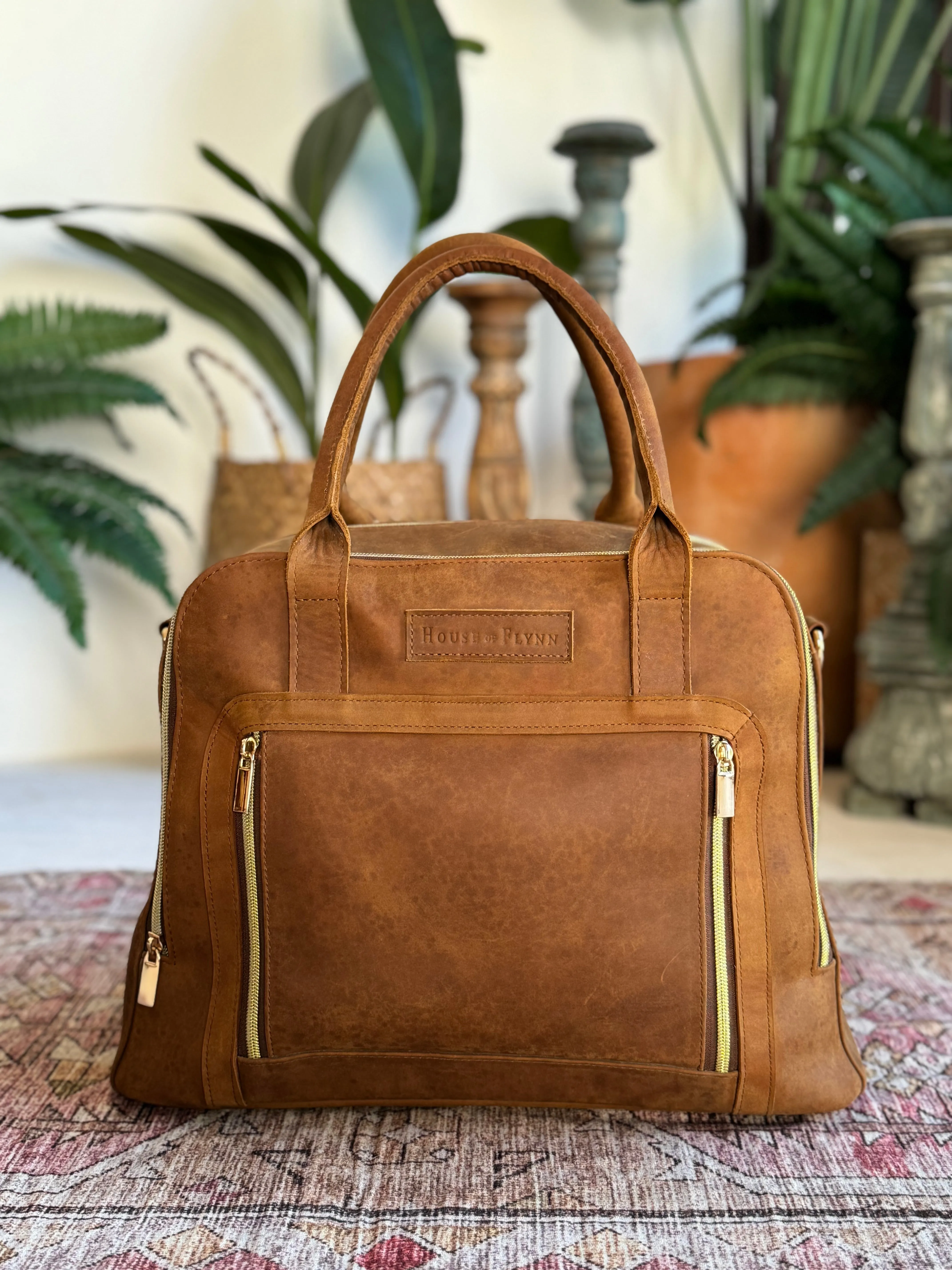Luna Bag - Vintage Brown with Backpack Straps