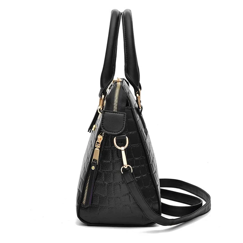 Luxury Alligator Leather Tasseled Shoulder Messenger Bags