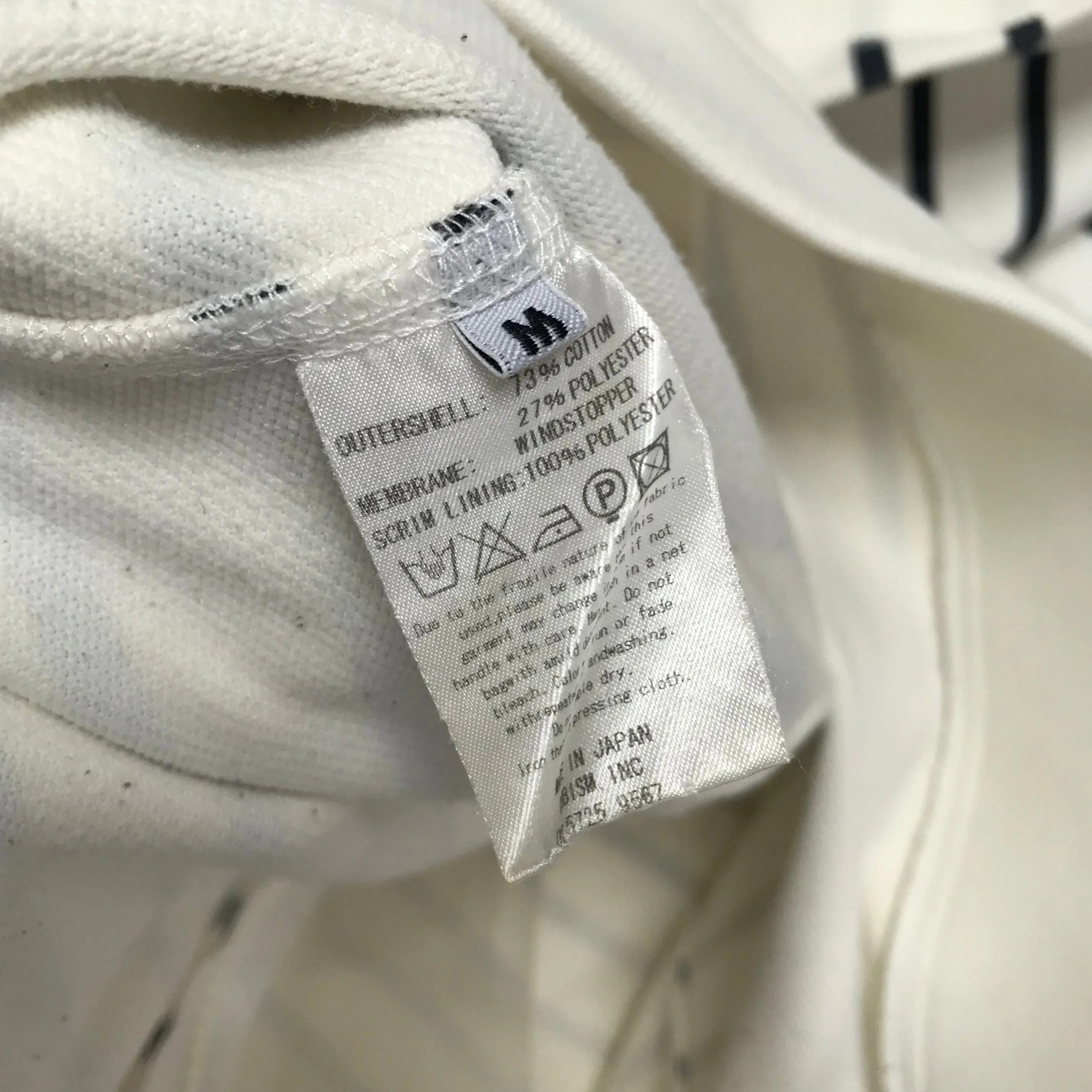 [M] Visvim Gore Windstopper Striped Hoodie