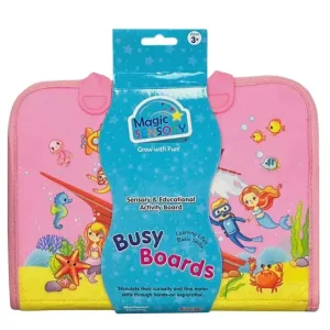 MAGIC SENSORY BUSY BOARD PINK