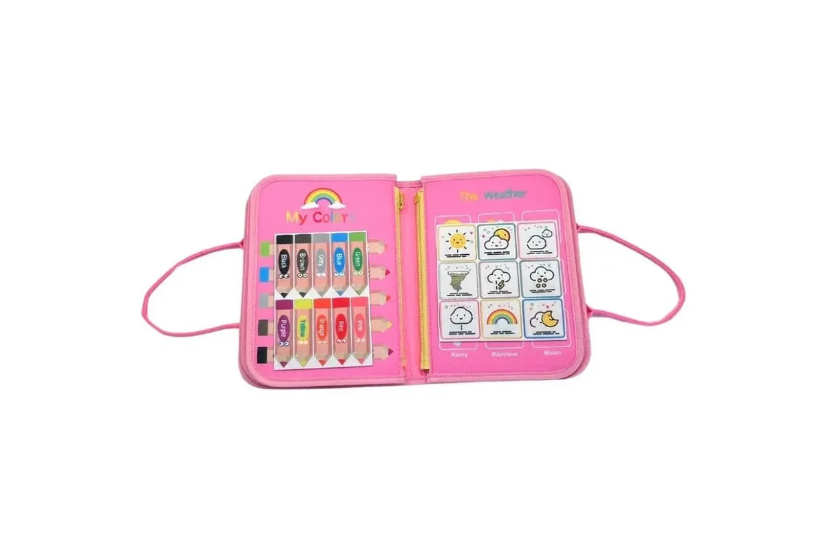 MAGIC SENSORY BUSY BOARD PINK