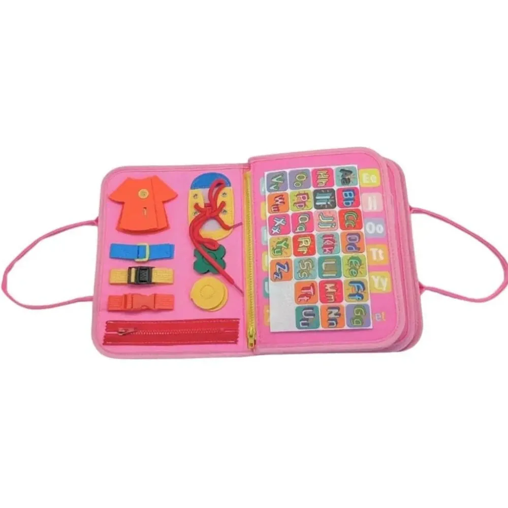 MAGIC SENSORY BUSY BOARD PINK