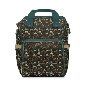 Magical Mushroom Diaper Backpack - Unique Nature-Inspired Nappy Bag for Eco-Conscious Parents, Organized & Multifunctional Baby Bag