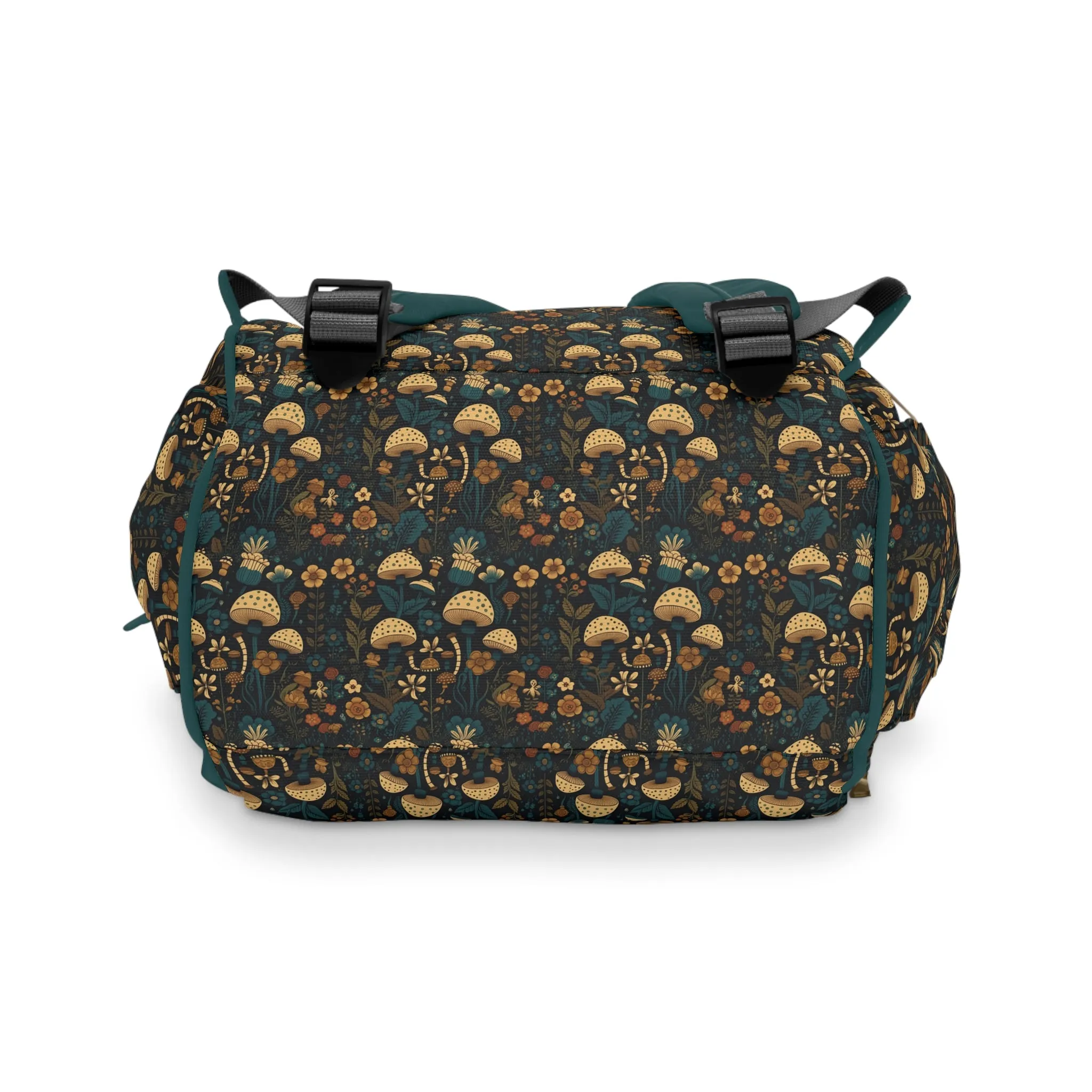 Magical Mushroom Diaper Backpack - Unique Nature-Inspired Nappy Bag for Eco-Conscious Parents, Organized & Multifunctional Baby Bag