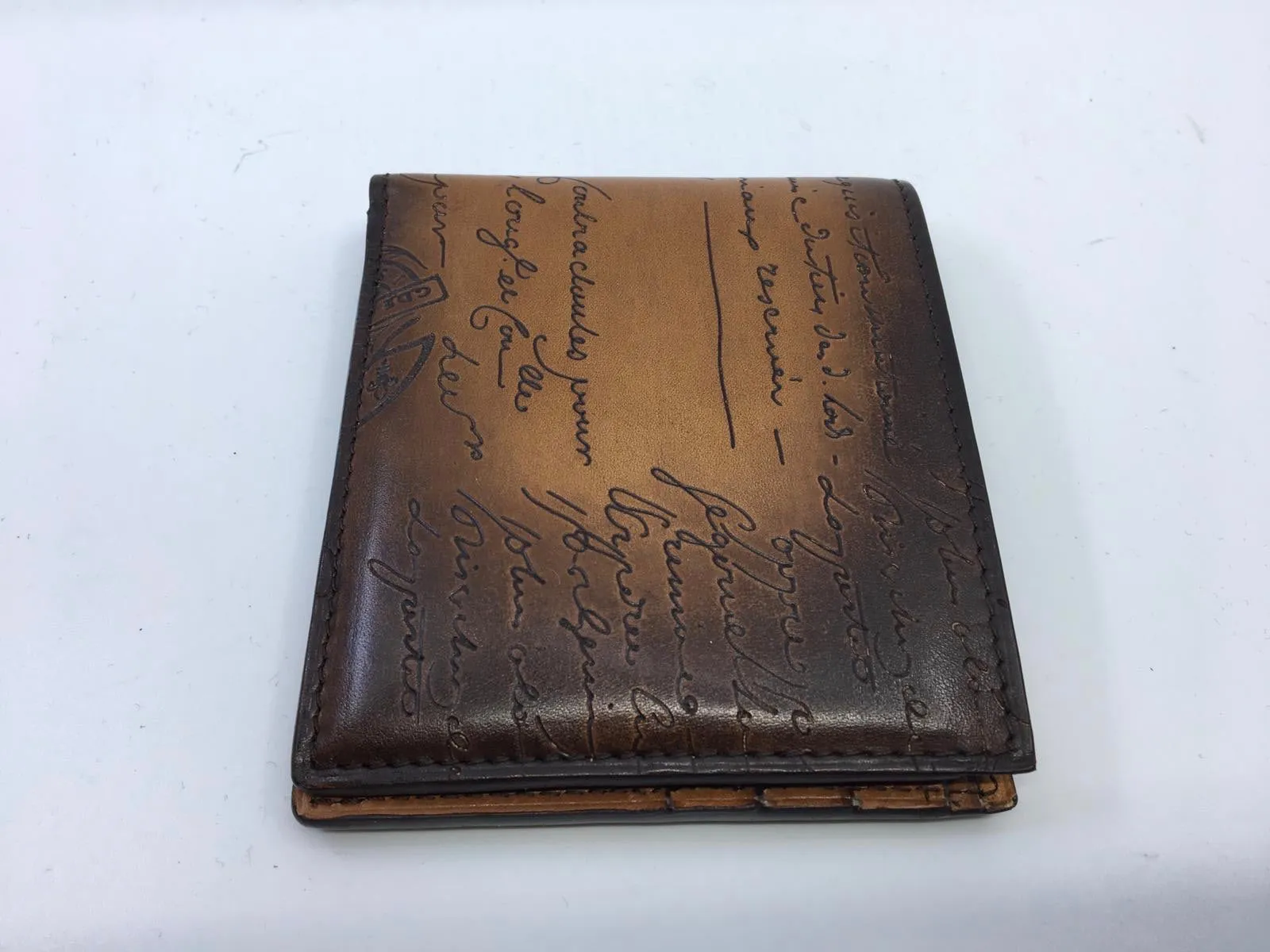 Makore Leather Compact Wallet