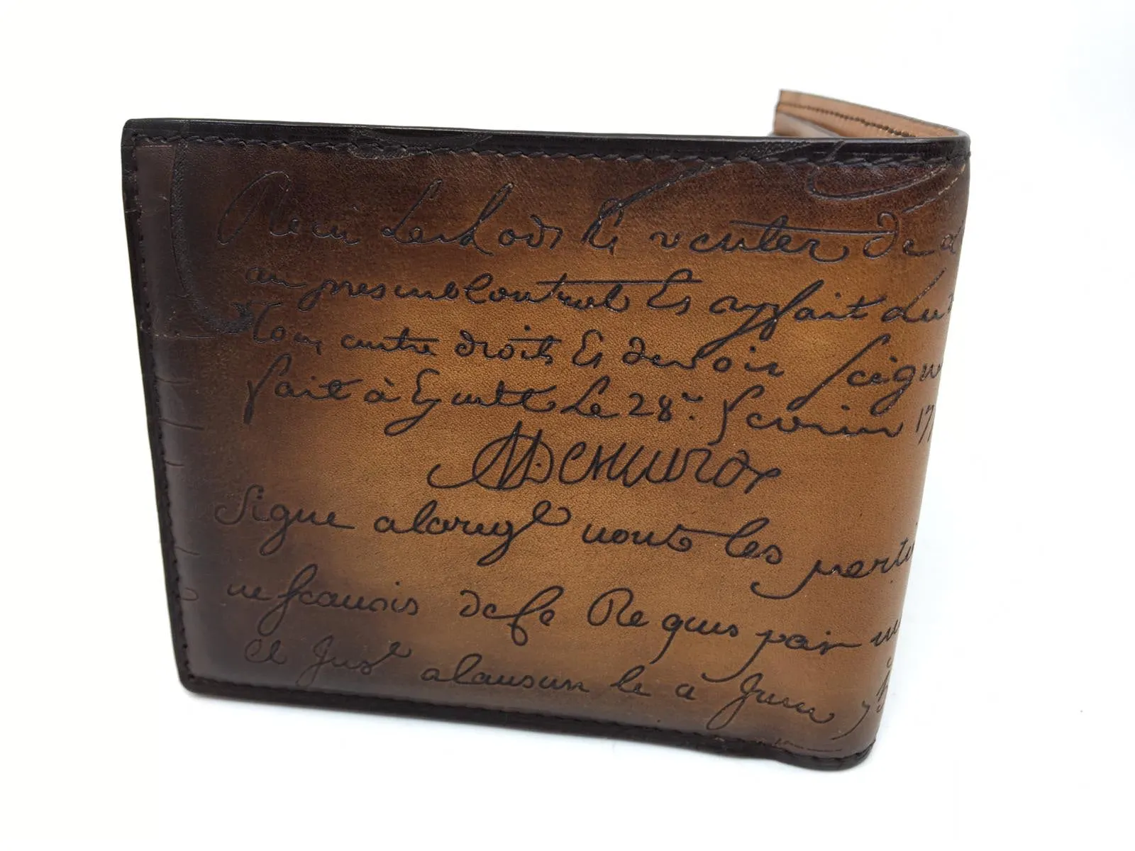 Makore Leather Compact Wallet