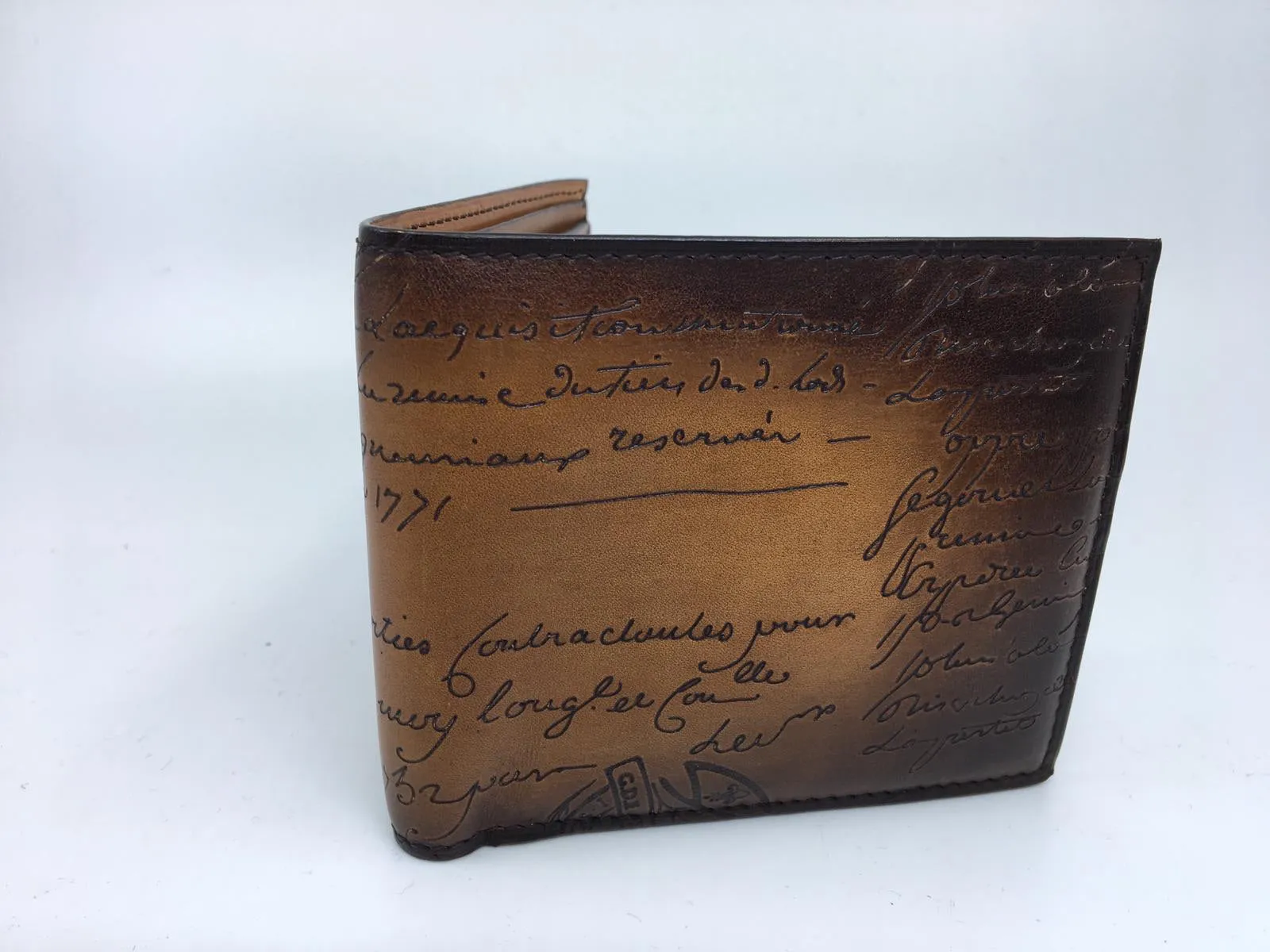 Makore Leather Compact Wallet