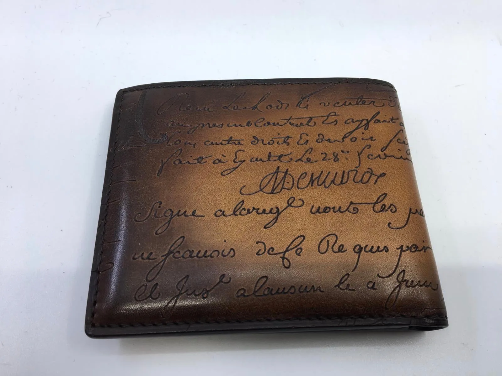 Makore Leather Compact Wallet