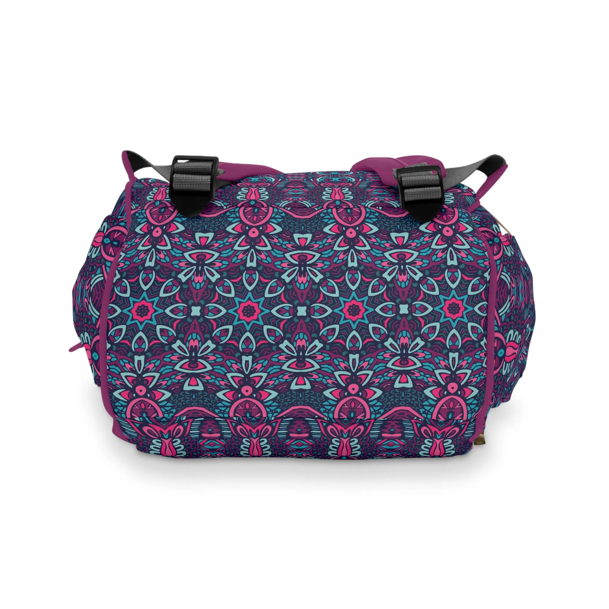 Mandala Diaper Backpack - Artistic & Multifunctional Baby Bag with Mandala Patterns, Ideal for Stylish Parents