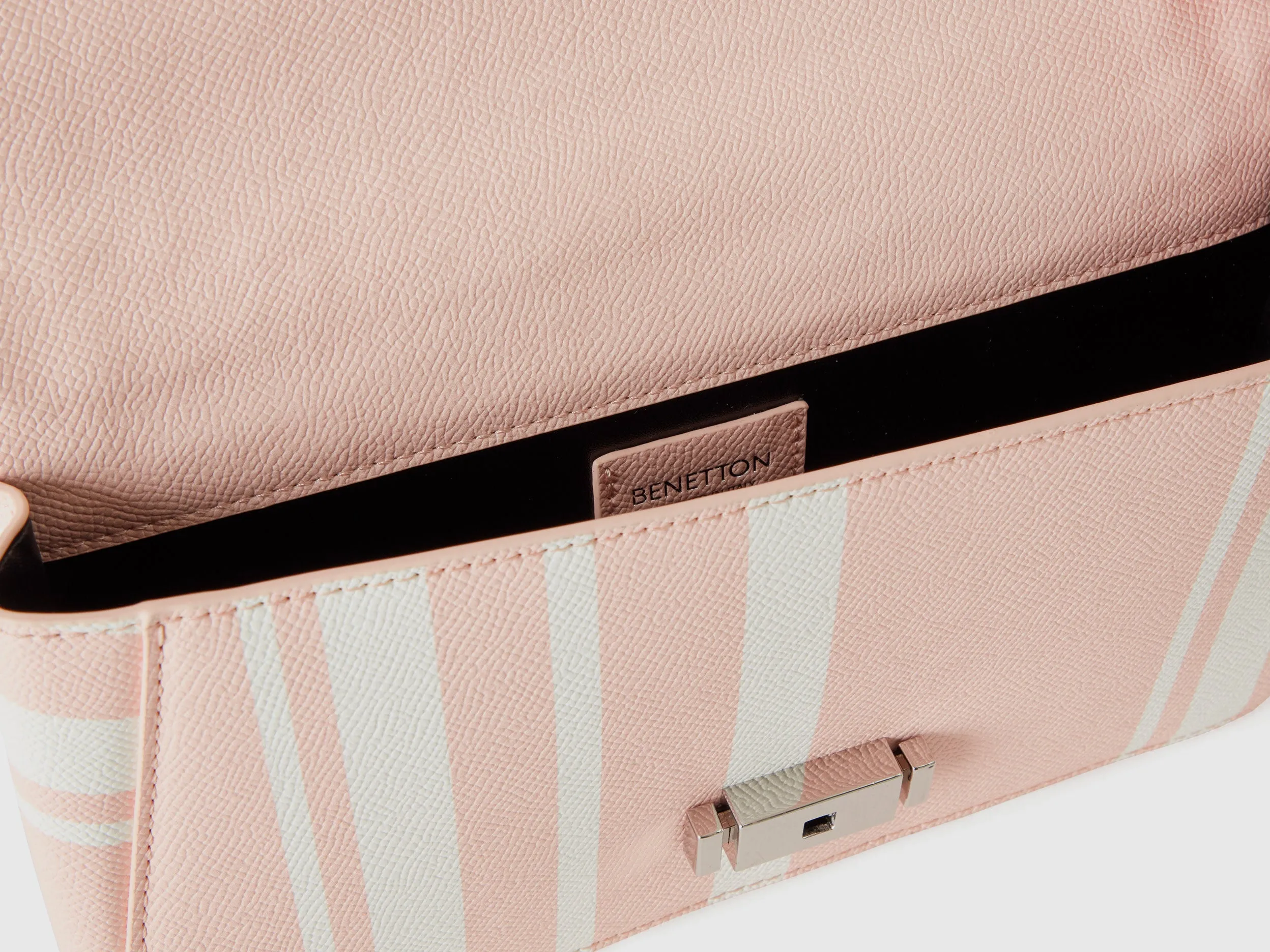 MEDIUM PINK STRIPED BE BAG