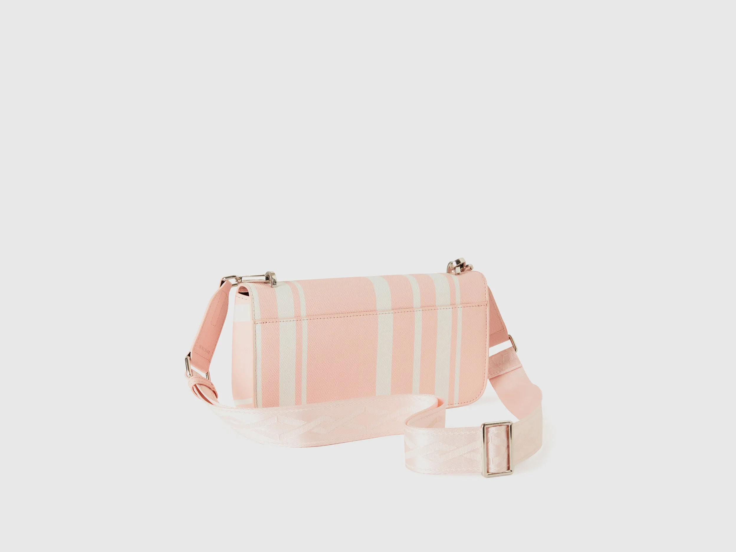 MEDIUM PINK STRIPED BE BAG