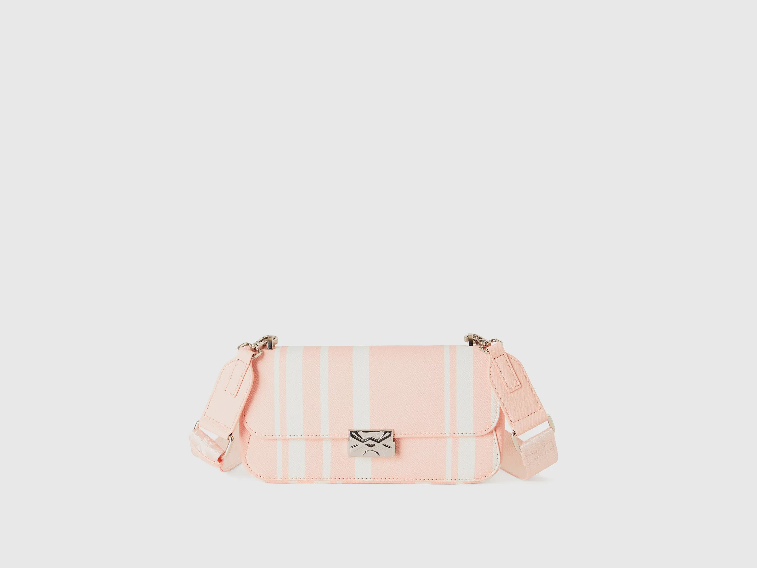 MEDIUM PINK STRIPED BE BAG