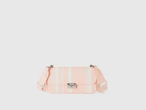 MEDIUM PINK STRIPED BE BAG
