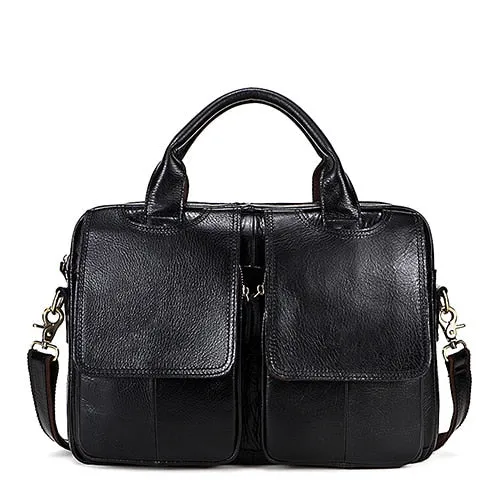 Men's Briefcases Laptop Bag Leather