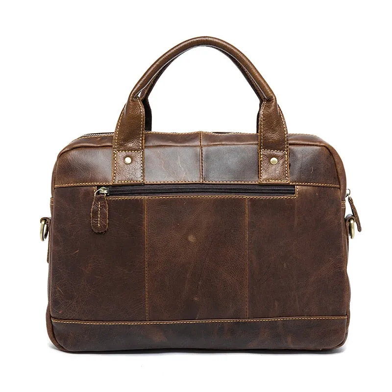 Men's Briefcases Laptop Bag Leather
