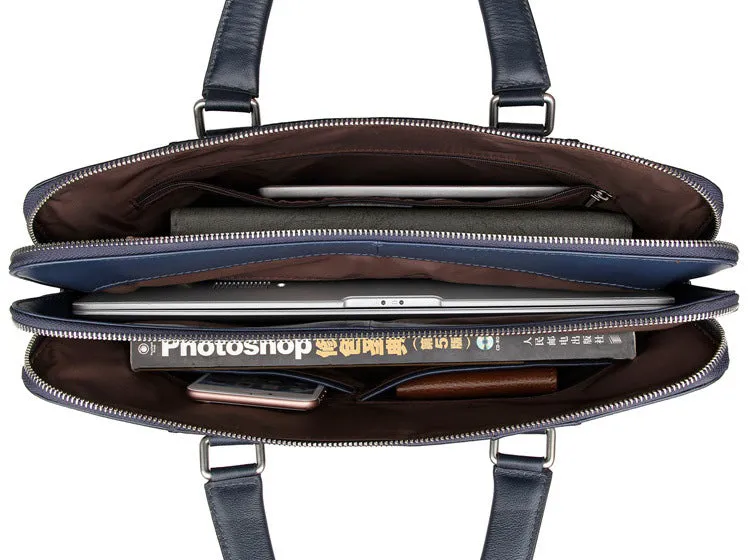 Mens Leather Laptop Messenger Bag Men Leather Bags Side Bags For Mens 7325