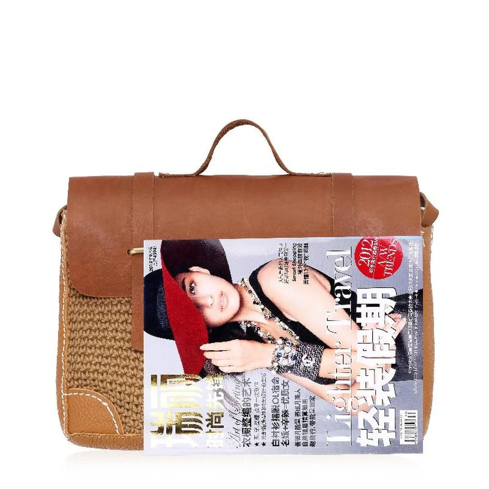 Messenger / Crossbody Bag  <br>Genuine-Leather